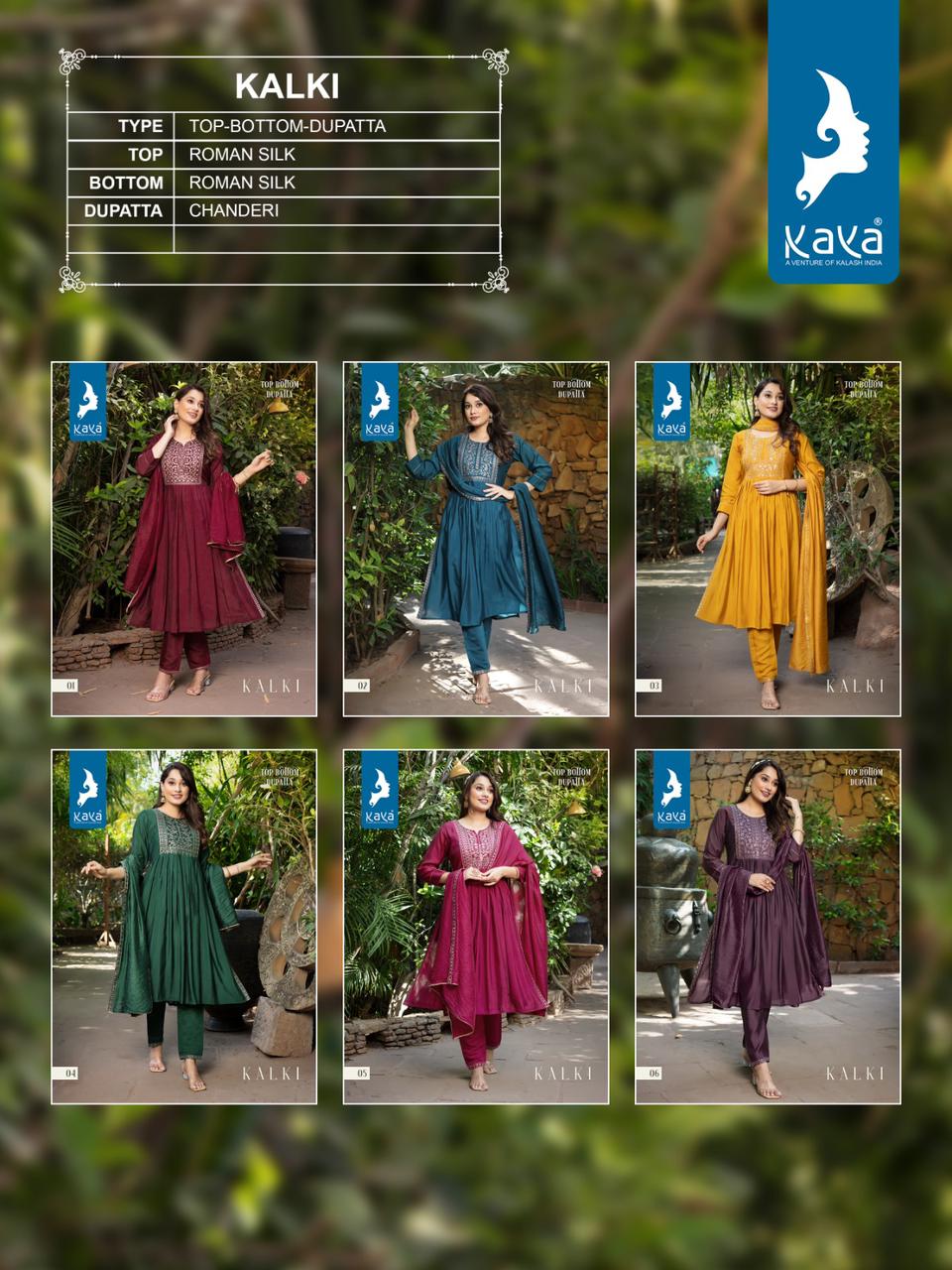 Kaya Kalki Designer Readymade Suits Catalog